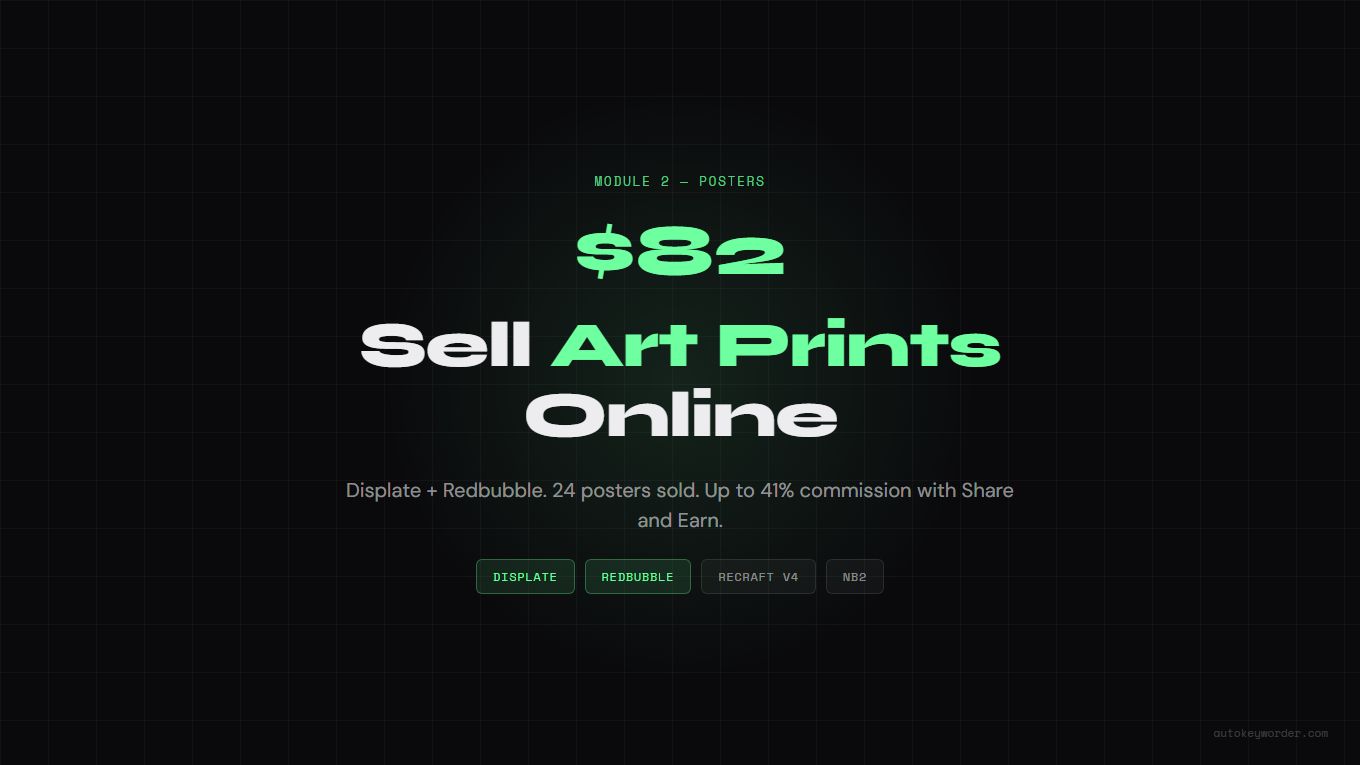 Sell Art Prints Online: Displate & Redbubble Guide