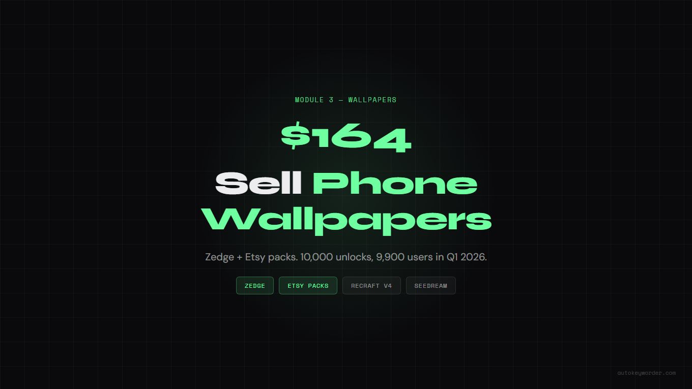 Sell Phone Wallpapers: Zedge, Etsy, and Gumroad Guide (2026)